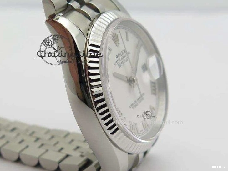 MiroTime 0420 DateJust 116234 BP Best Edition SS Sliver Dial Roman Markers On SS Bracelet A2824 V Tailored 3941